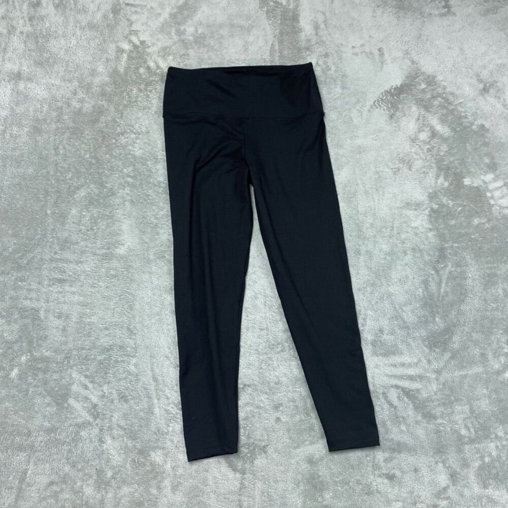 Felina Womens High-Waist Leggings L Black Polyester/Spandex d0707